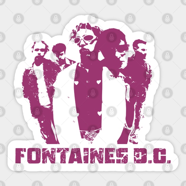 Fontaines DC Fan Art Sticker by Timeless Chaos